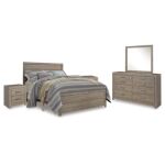 Culverbach Queen Bed with Mirrored Dresser and 2 Nightstand - Image 2