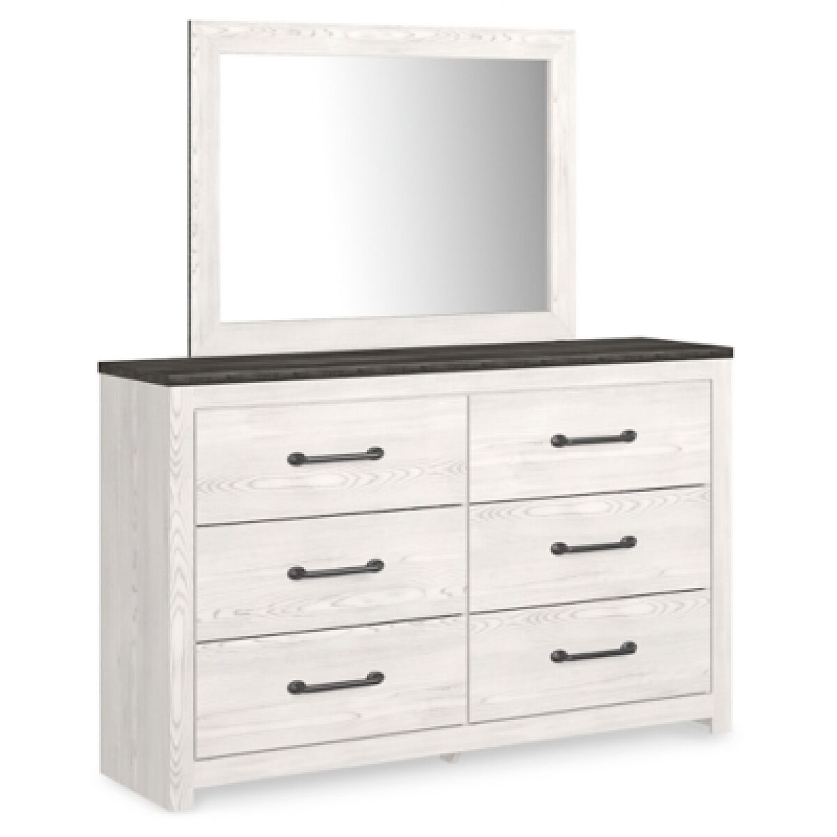 Gerridan King Panel Bed with Mirrored Dresser and Nightstand - Image 4