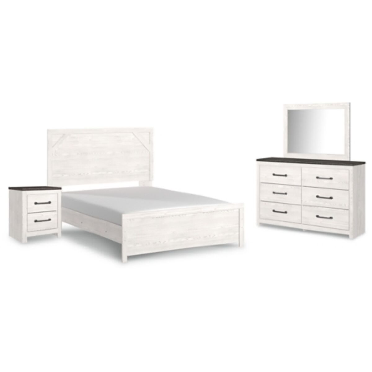 Gerridan Queen Bed with Mirrored Dresser and Nightstand - Image 3