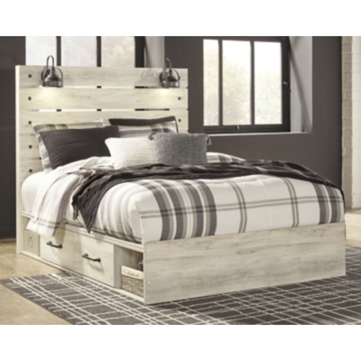 Cambeck Queen Panel Bed with Storage, Dresser, Mirror and Nightstand - Image 18