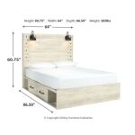 Cambeck Queen Panel Bed with Storage, Dresser, Mirror and Nightstand - Image 15