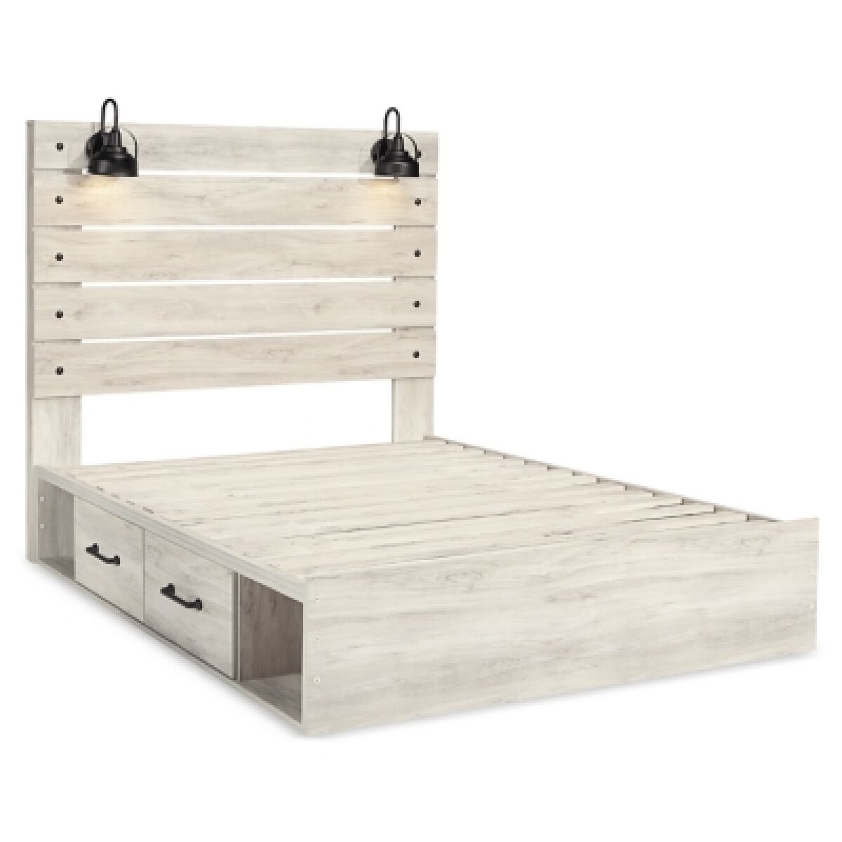 Cambeck Queen Panel Bed with Storage, Dresser, Mirror and Nightstand - Image 3