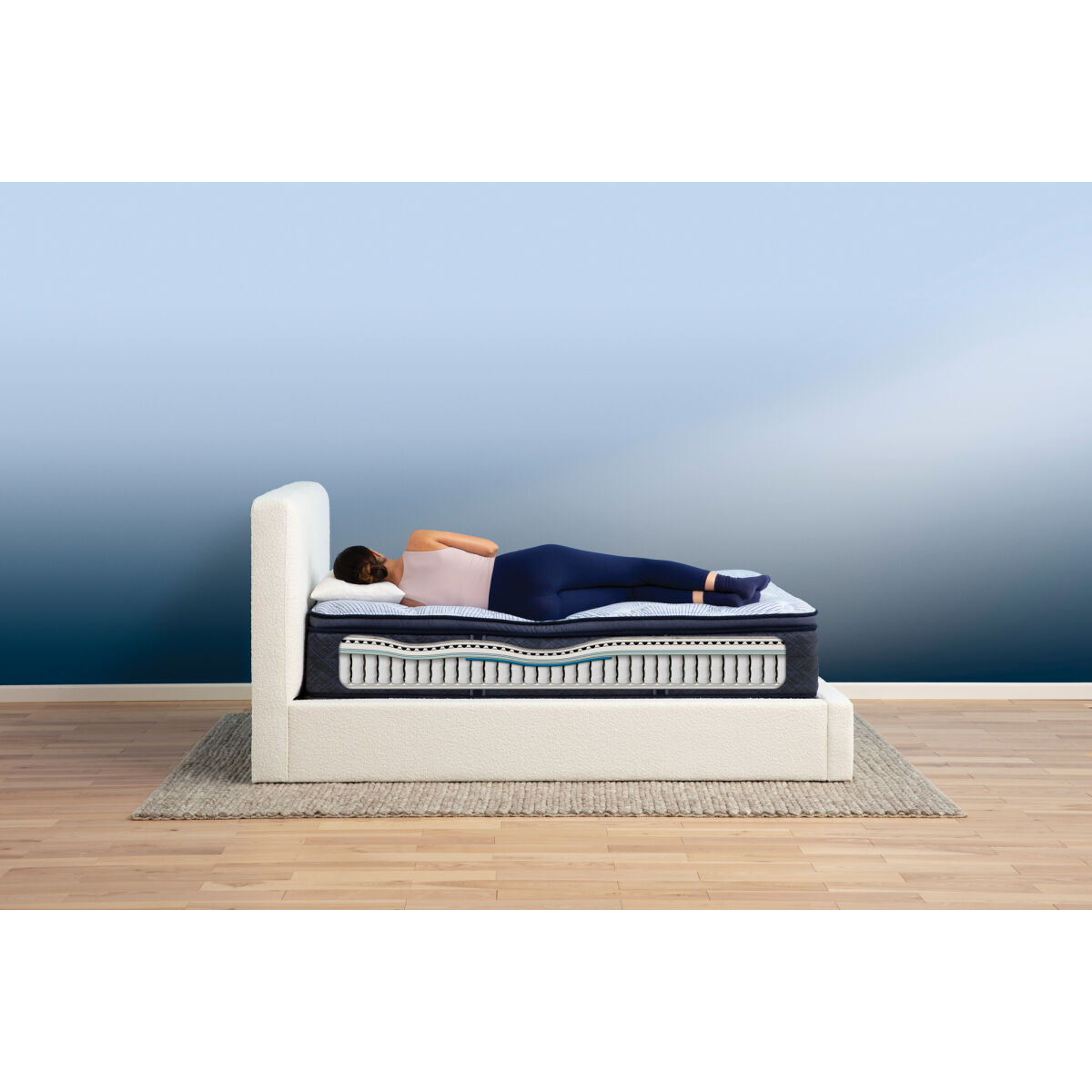 Perfect Sleeper Blue Lagoon Nights Plush Pillow Top - Image 3