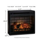 Entertainment Accessories Electric Infrared Fireplace Insert - Image 5