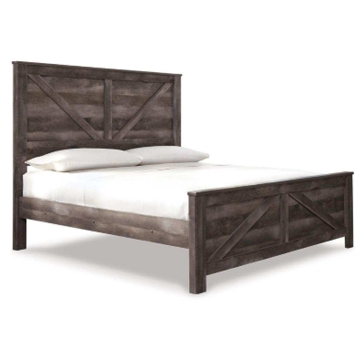 Wynnlow King Crossbuck Panel Bed - Image 7