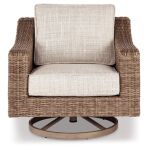 Beachcroft Outdoor Swivel Lounge with Cushion - Image 4