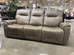 Power reclining sofa with HR + Lumbar