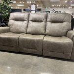Power reclining sofa with HR + Lumbar
