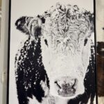 Snowy Cow