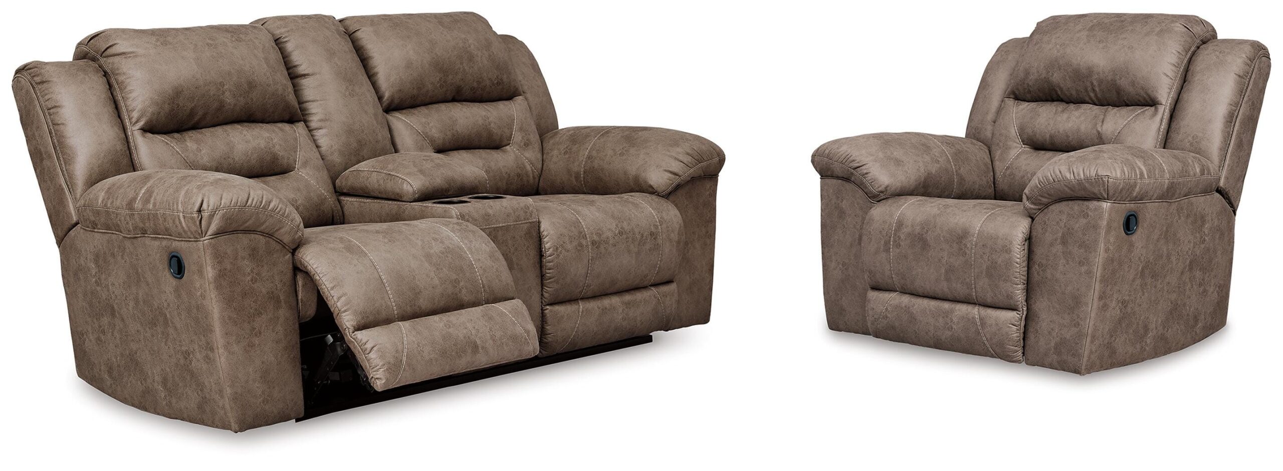 Stoneland Reclining Loveseat and Recliner
