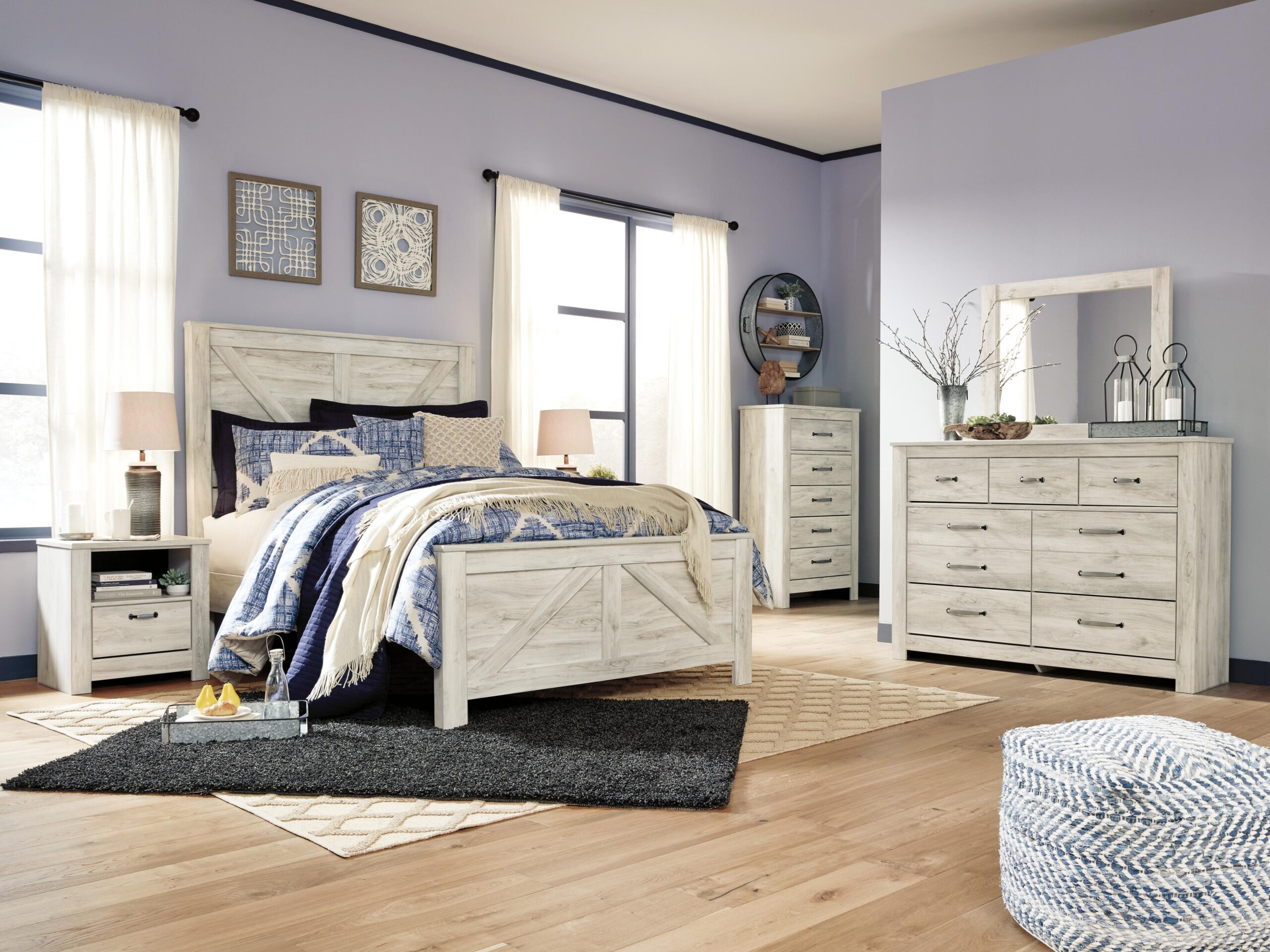Bellaby Queen Crossbuck Panel Bed – Deets Furniture - Norfolk, NE