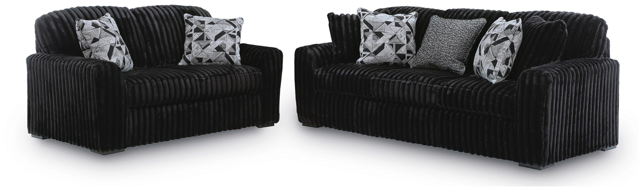 Midnight-Madness Sofa and Loveseat