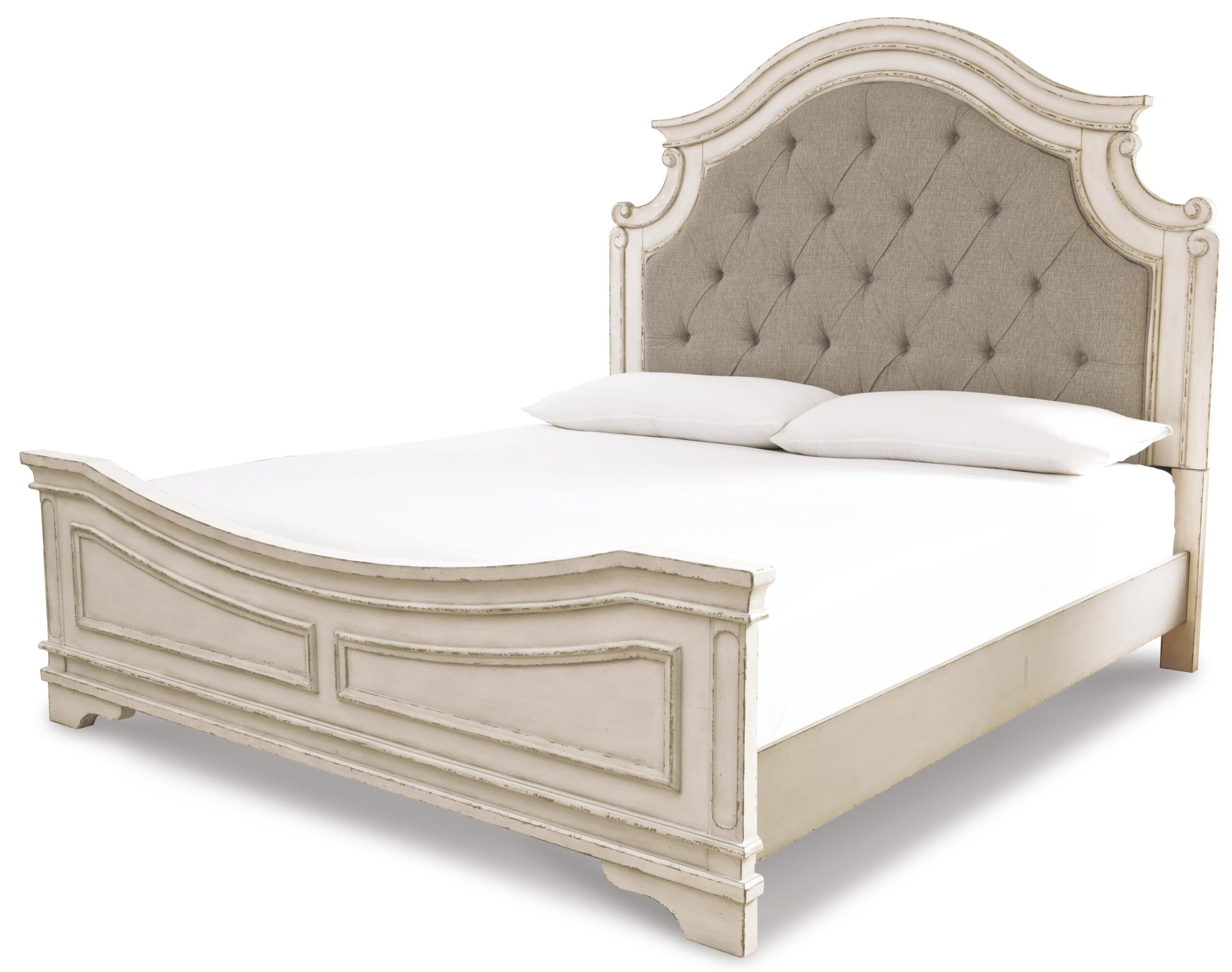 Realyn King Bed with Mirrored Dresser and Nightstand - Image 3