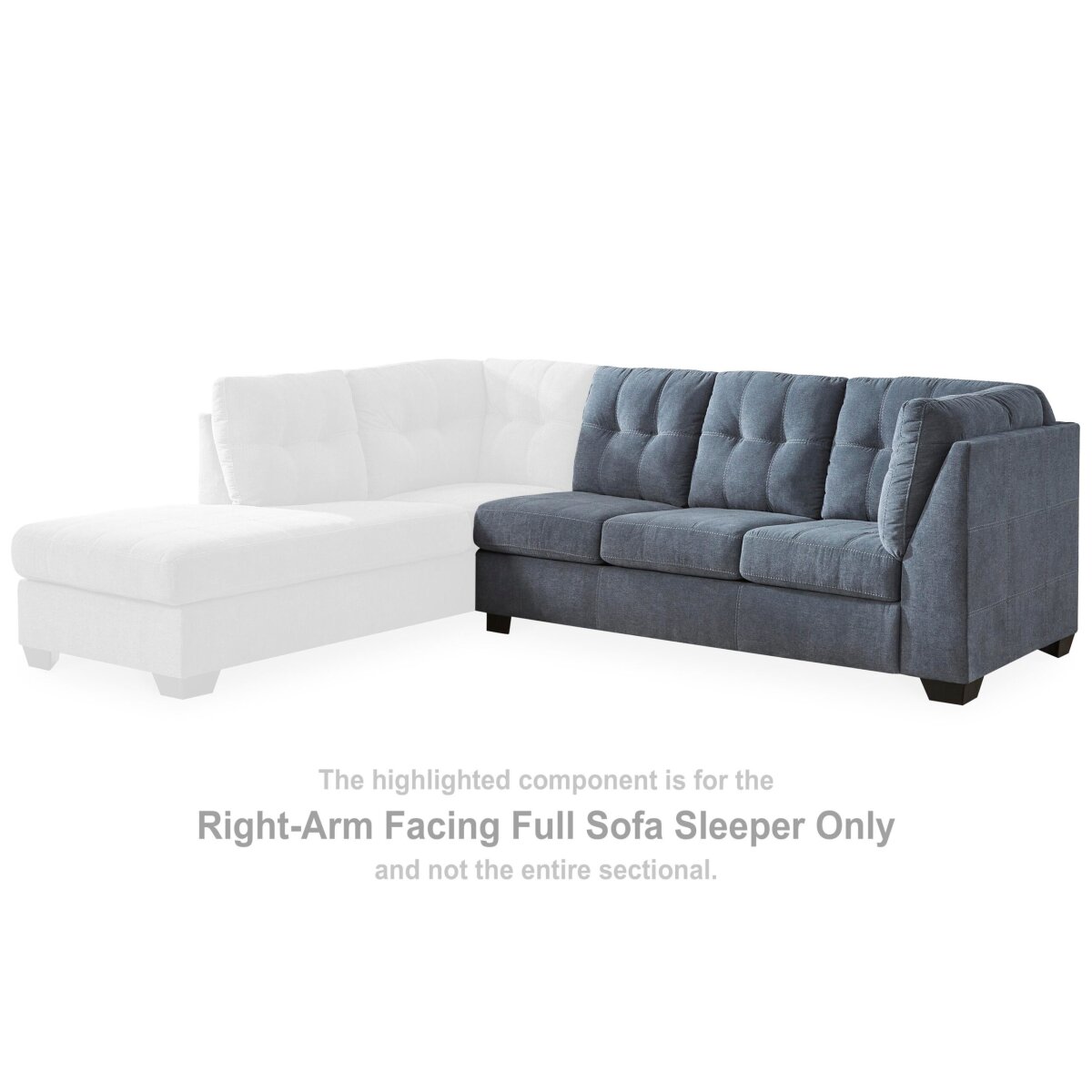 Marleton Right-Arm Facing Full Sofa Sleeper - Image 3
