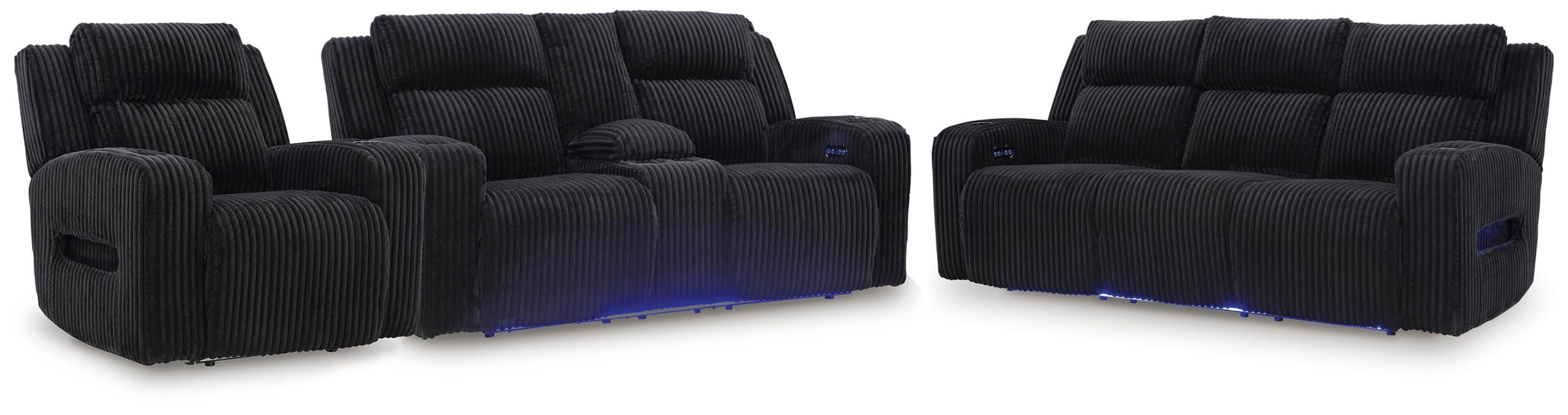 Belvarrow Power Reclining Sofa, Loveseat and Recliner
