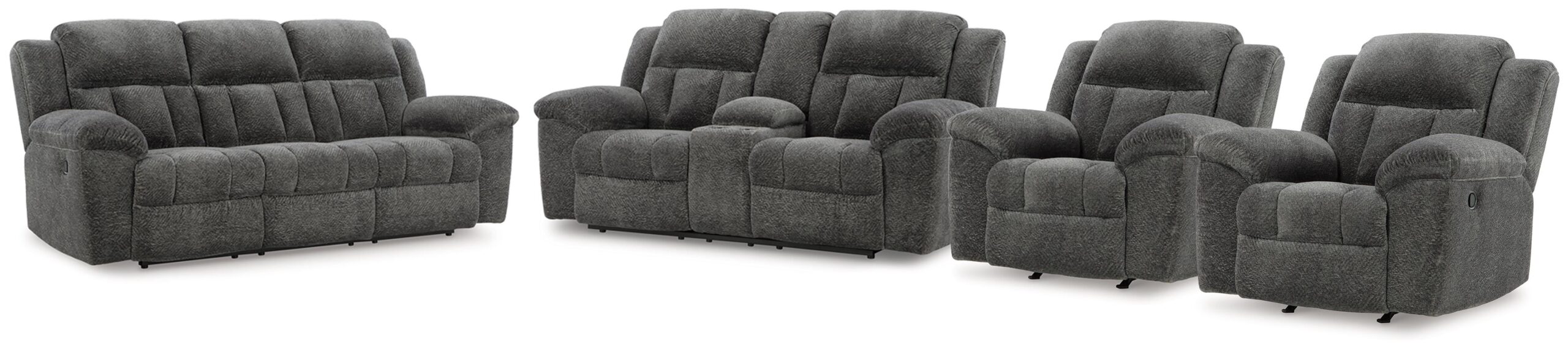 Frohn Reclining Sofa and Loveseat and 2 Recliners