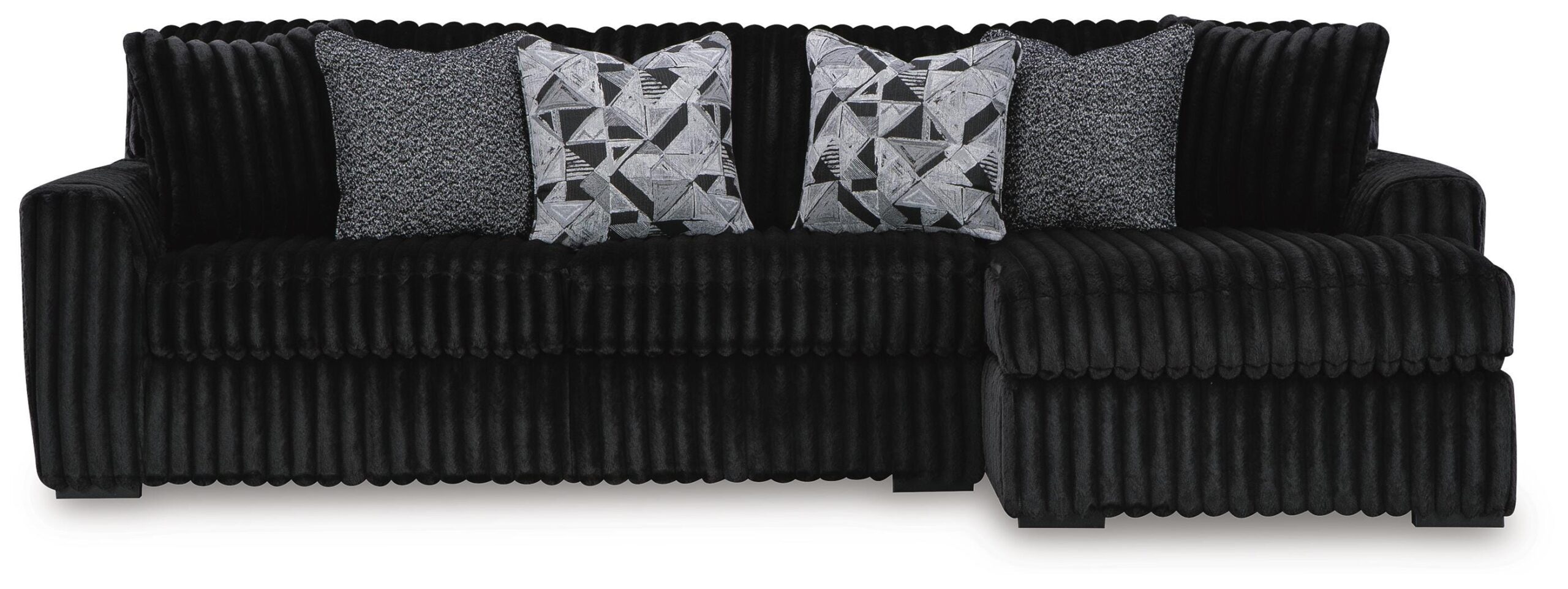 Midnight-Madness 3-Piece Sectional with Chaise