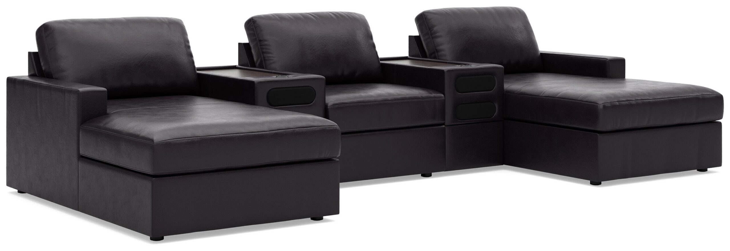 Modmax II 5-Piece Double Chaise Sectional with Audio Consoles