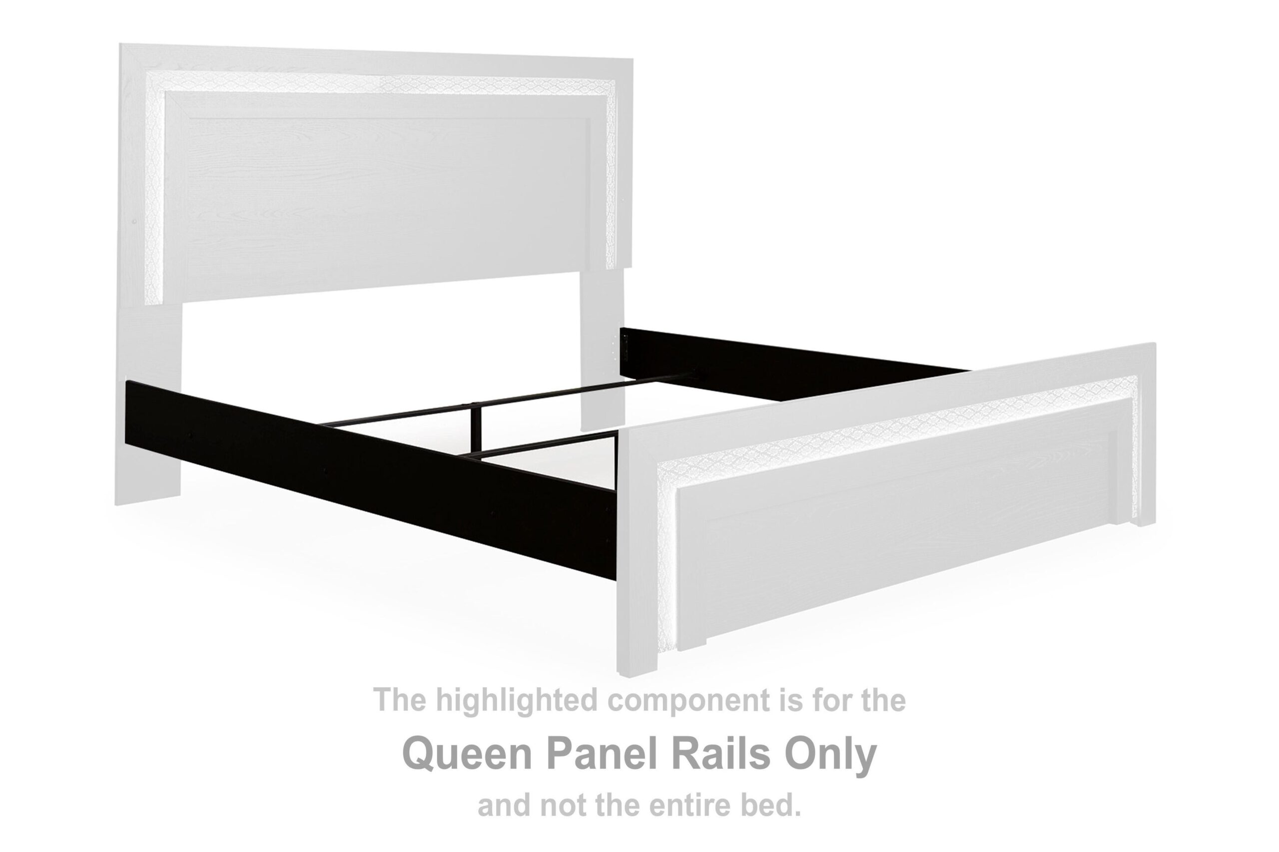 Shoralli Queen Panel Rails
