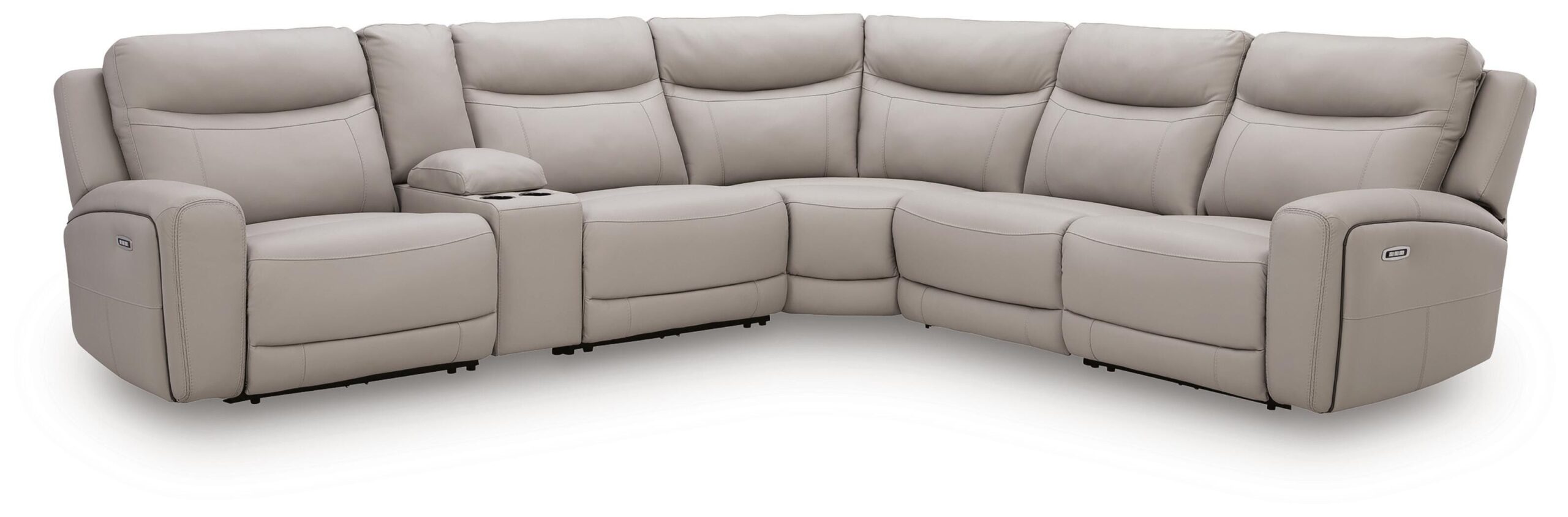 Gravier 6-Piece Power Reclining Sectional with Storage Console
