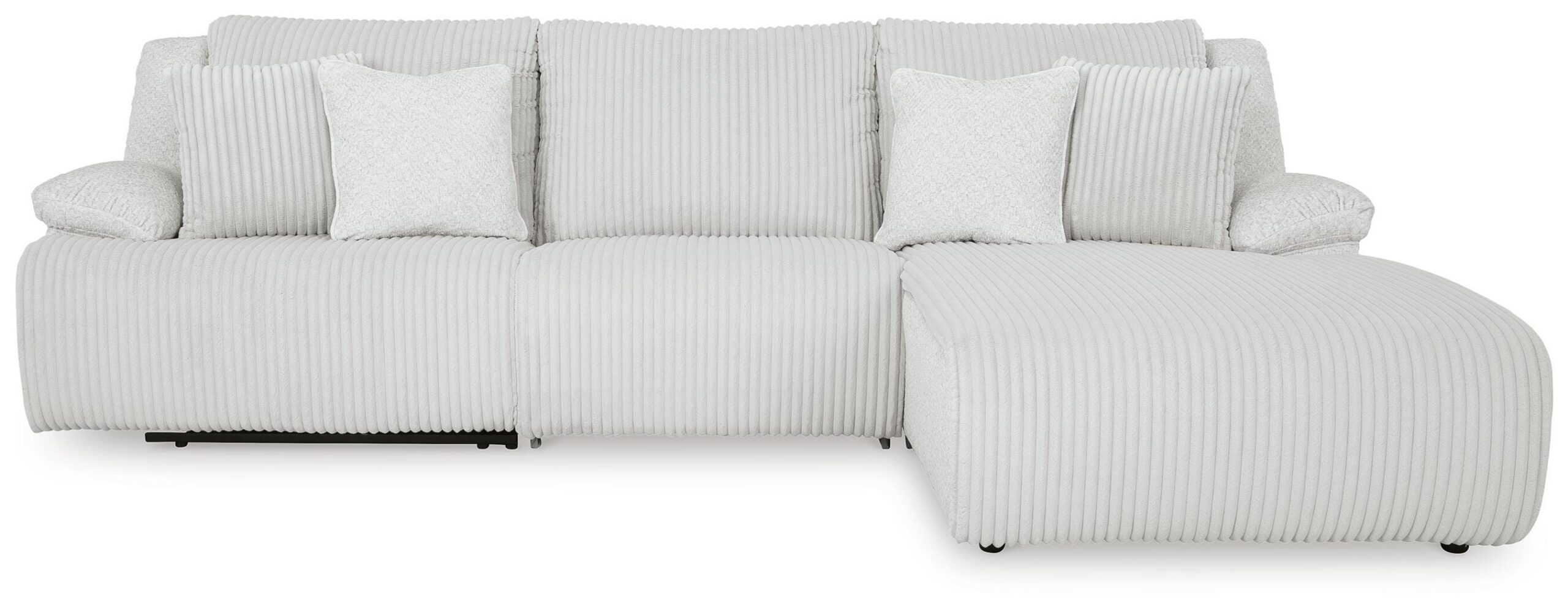 Top Tier 3-Piece Reclining Sectional Sofa Chaise