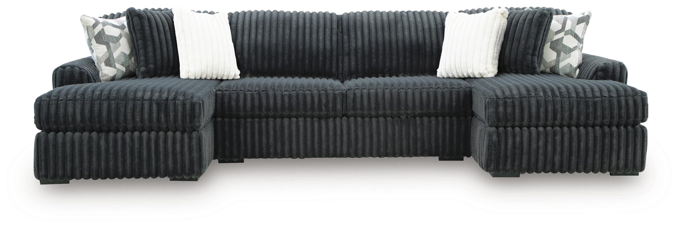 Midnight-Madness 3-Piece Double Chaise Sectional