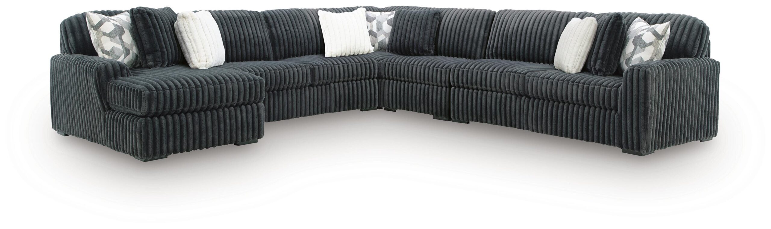 Midnight-Madness 5-Piece Sectional with Chaise