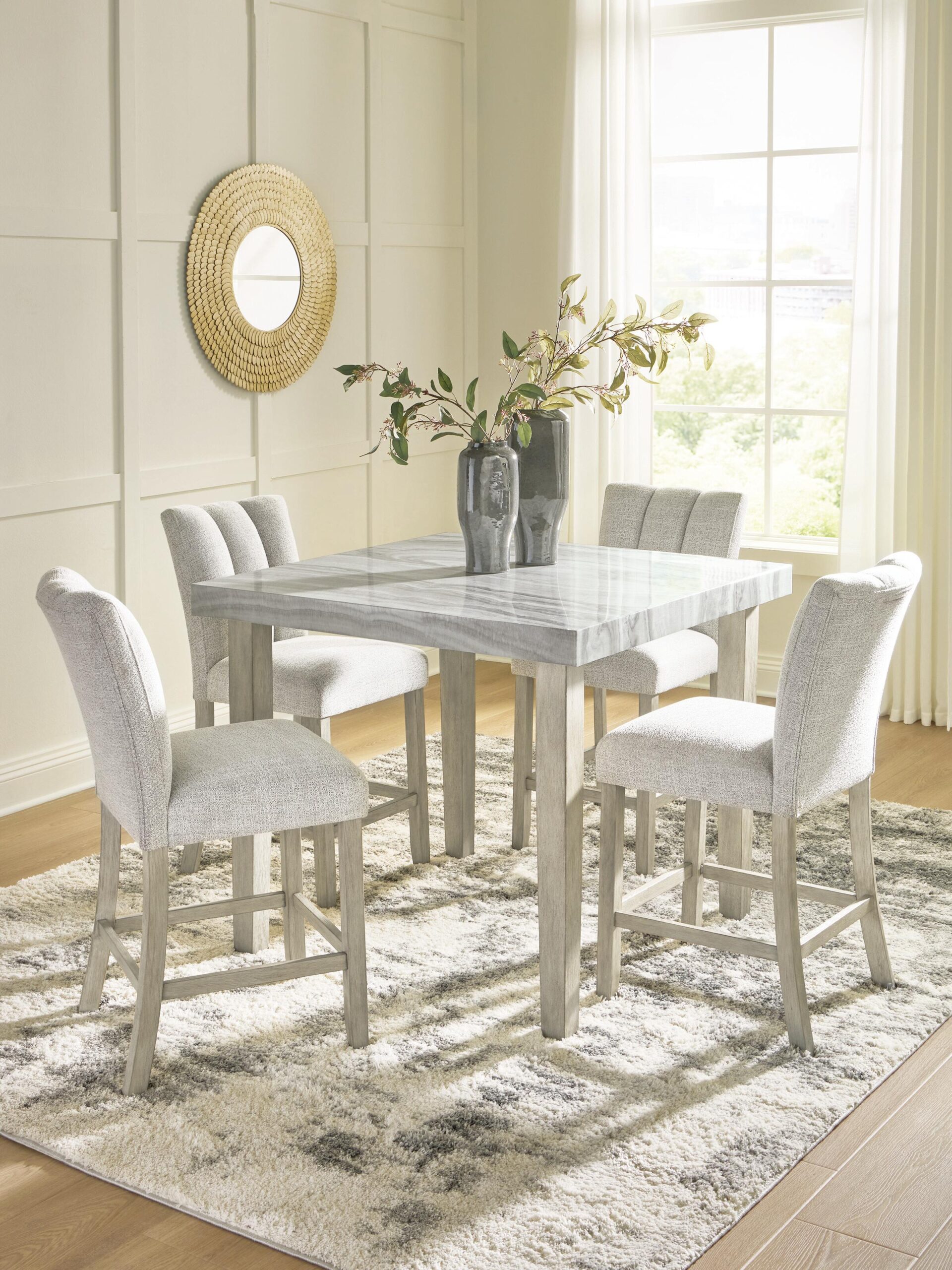 Larawyn Counter Height Dining Table and 4 Barstools - Image 2