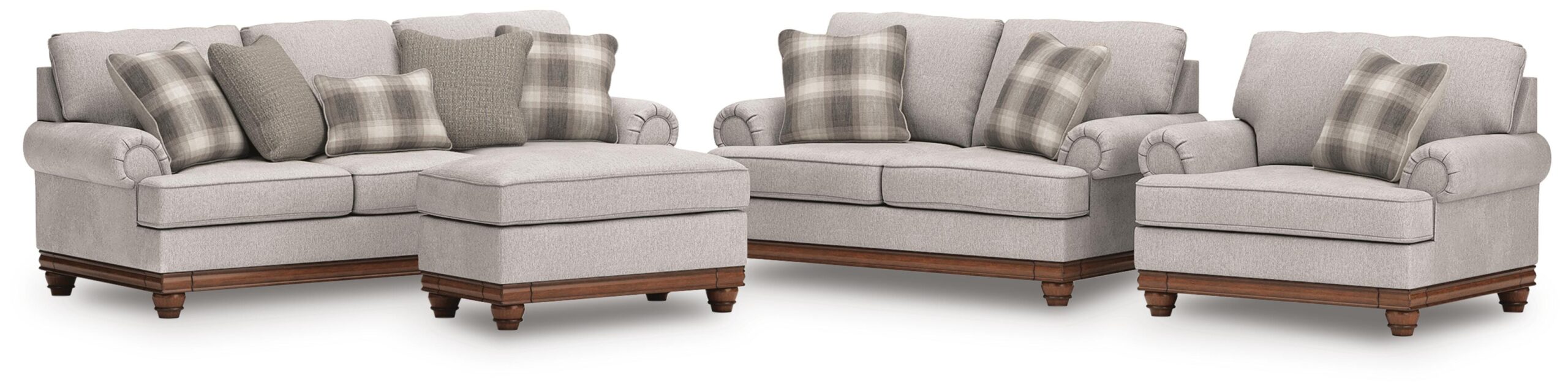 Clearbrooke Sofa, Loveseat, Oversized Chair and Ottoman