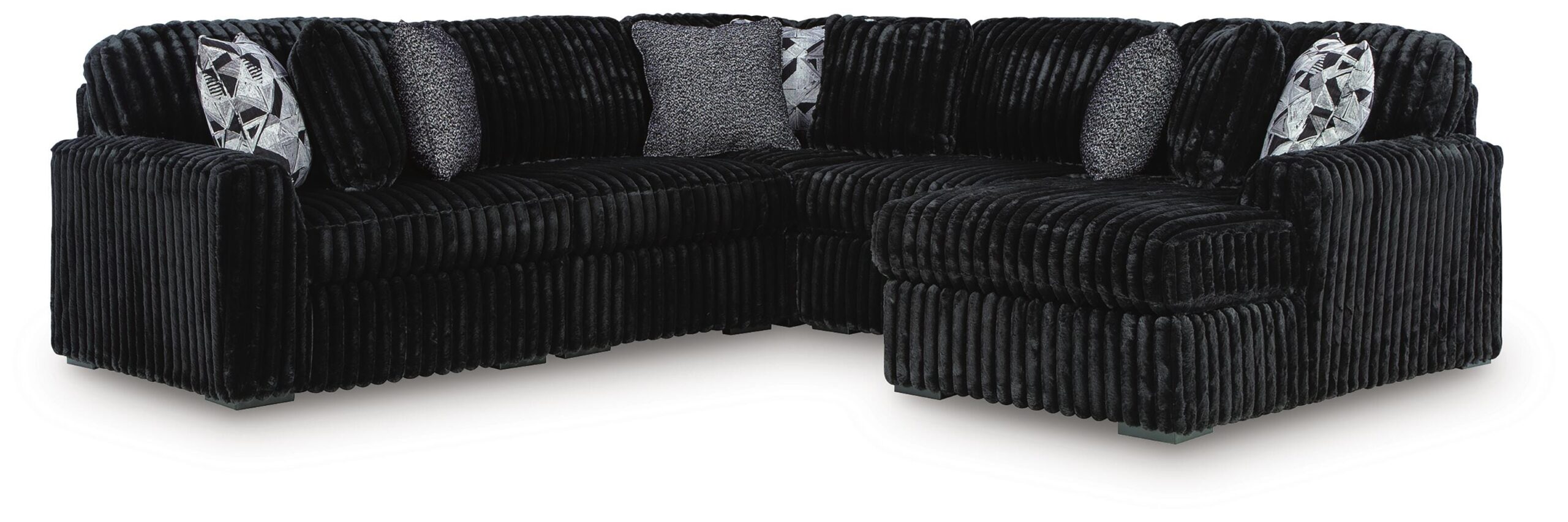 Midnight-Madness 5-Piece Sectional with Chaise