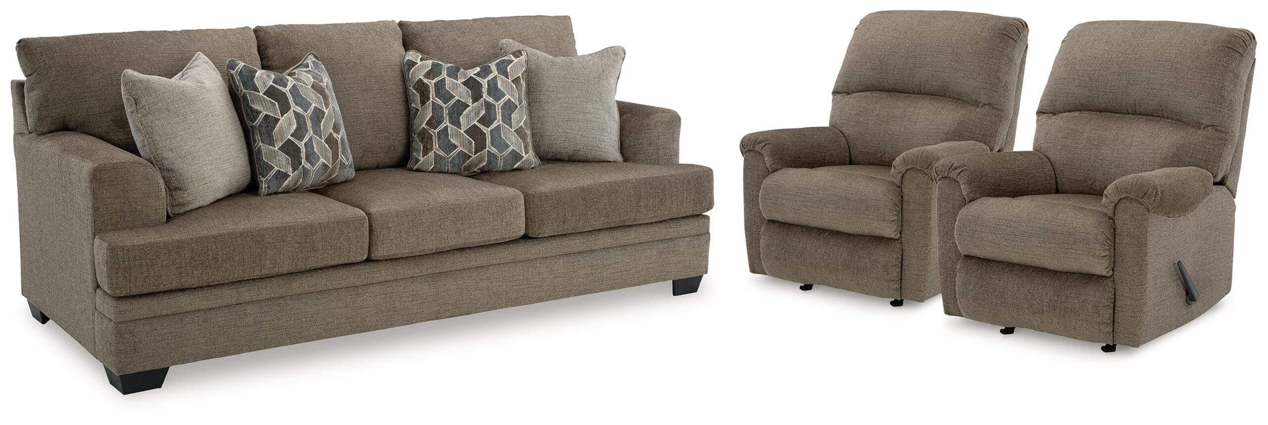 Stonemeade Sofa and 2 Recliners