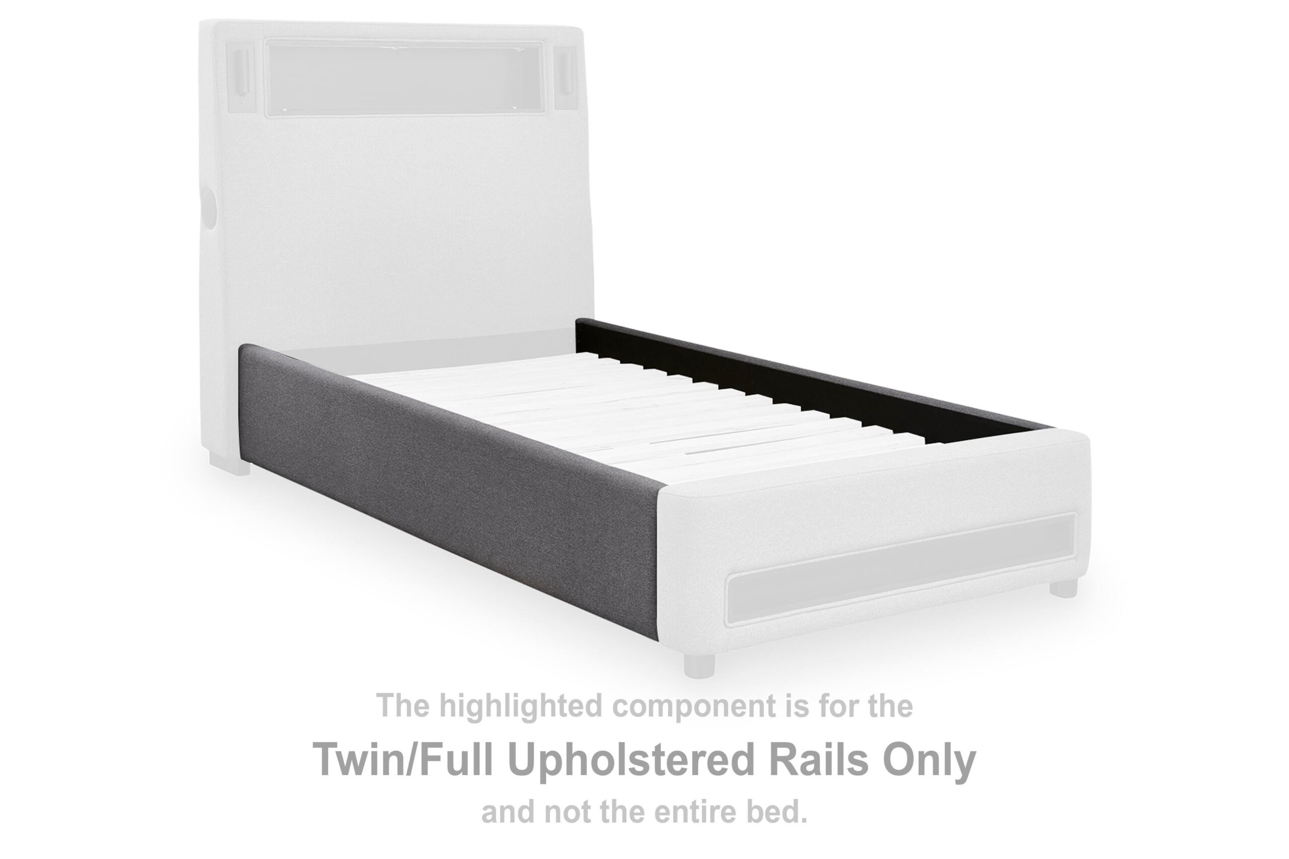 Verishaw Twin/Full Upholstered Rails