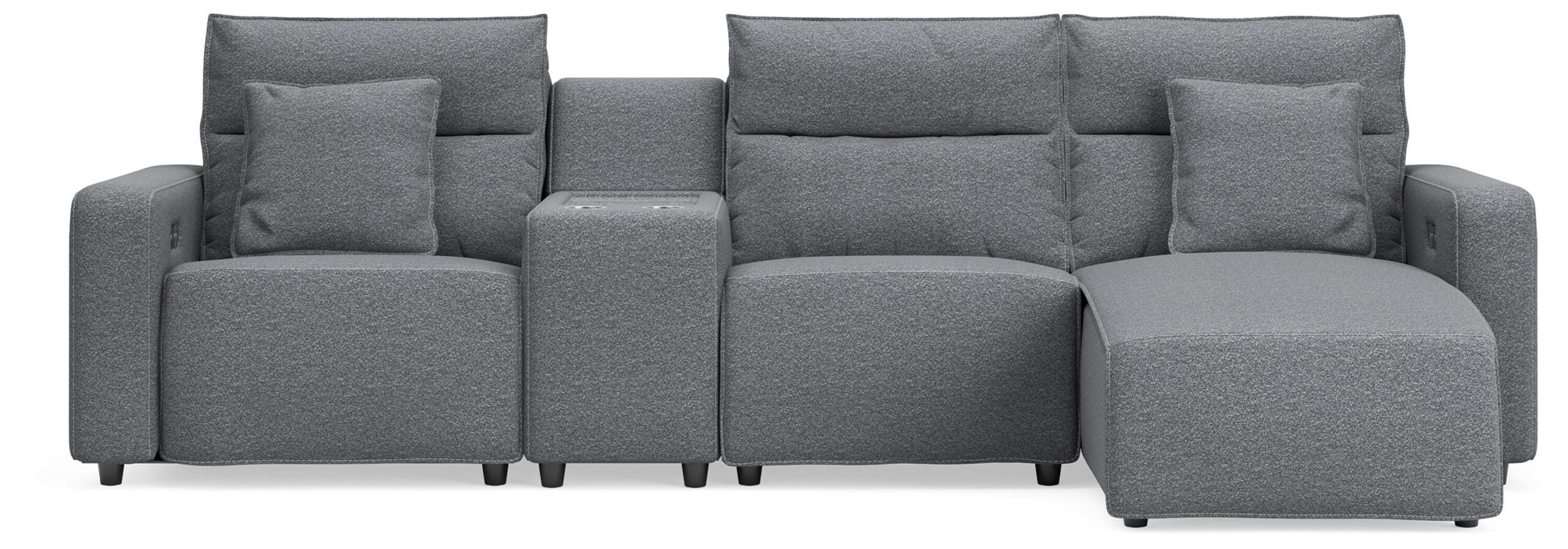 Modmax II 4-Piece Reclining Sectional with Chaise and Console