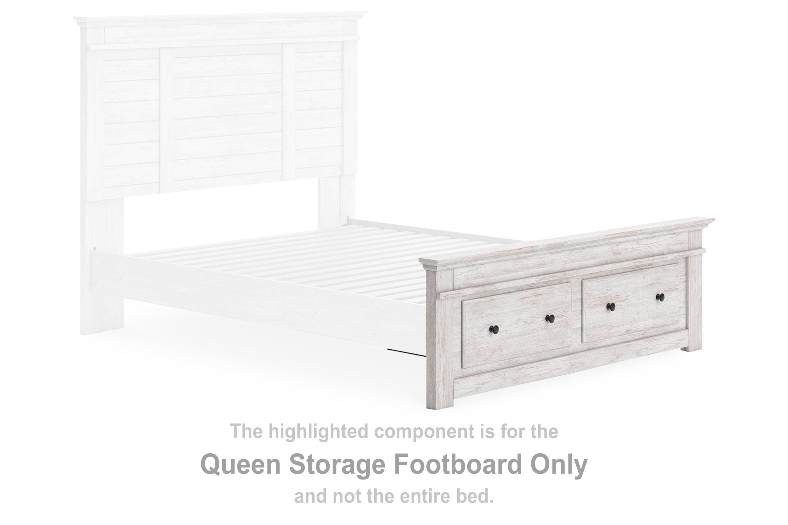 Makidern Queen Storage Footboard