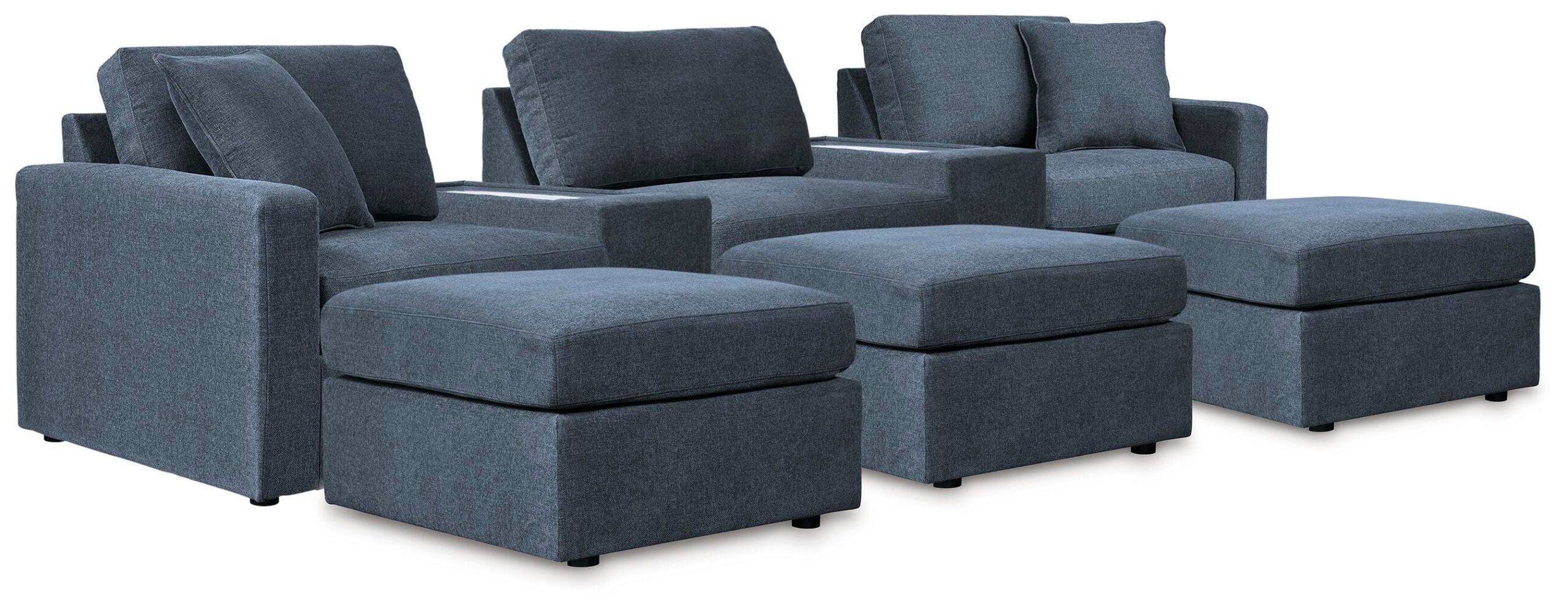 Modmax 5-Piece Sectional and 3 Ottomans